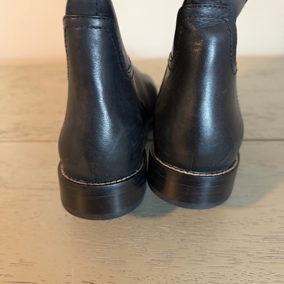 NWOT Cole Haan 9.5 Black Harrington Knee High Riding Boot Leather - Picture 5 of 7